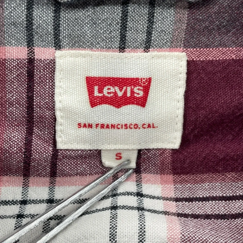 Levi's Pearl Snap Flannel Shirt Men Small Grunge Western Ranch Cowboy Gorp Rodeo